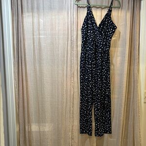 Kaileigh Black and White Patterned Jumpsuit